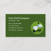 Moderne Sport Golf Thema Business Cards Visitenkarte (Vorderseite)