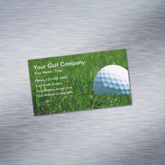 Moderne Sport Golf Thema Magnetische Visitenkarten Magnetische Visitenkarte (Beispiel)