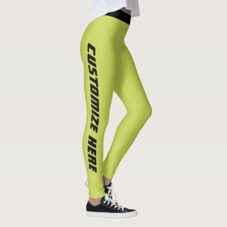 Moderne Sportbekleidung für Frauen in Grün und Sch Leggings