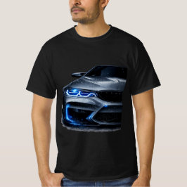 Moderne Sportwagen-Neon-Scheinwerfer-Grafik-T-Shir T-Shirt