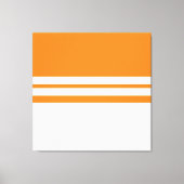 Moderne Sporty Bright Orange Streifen Leinwanddruck (Vorderseite)