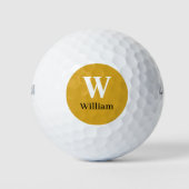 Moderne Sporty Custom Initials Golfball (Vorderseite)