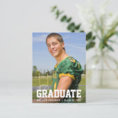 Moderne Sporty Graduation Party Einladung Foto (Stehend Vorderseite)