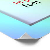 Moderne Sprachen, Französisch, Teile des Körpers Poster (Ecke)