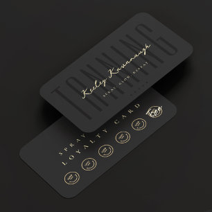 Moderne Spray Tan Tanning Specialist Loyalty Card Visitenkarte