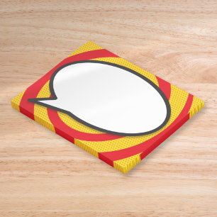 Moderne Sprechblase Lustiges Comicbuch Post-it Klebezettel