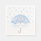 Moderne Sprinkle Babydusche Rosa Serviette (Vorderseite)