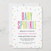 Moderne Sprinkle Dusche Einladungen (Vorderseite)