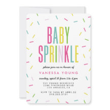 Moderne Sprinkle Dusche Einladungen