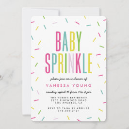 Moderne Sprinkle Dusche Einladungen