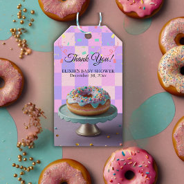 Moderne Sprinklen aus Donut Scheckkartoffeln Babyd Geschenkanhänger