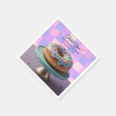 Moderne Sprinklen aus Donut Scheckkartoffeln Babyd Serviette (Ecke)