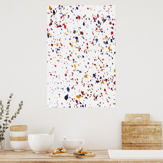 Moderne Spritzer aus dem Mittelalter Poster (Küche)