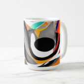 Moderne Spritzkunst Kaffeetasse (VorderseiteRechts)