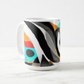 Moderne Spritzkunst Kaffeetasse (Vorderseite Links)