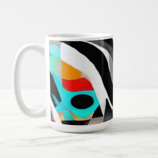 Moderne Spritzkunst Kaffeetasse (Links)