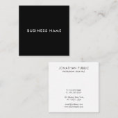 Moderne Square Businesscards Beruflich Elegant Quadratische Visitenkarte (Vorne/Hinten)
