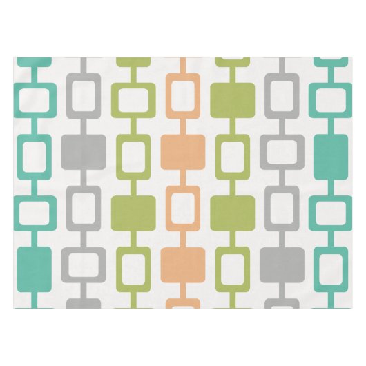 Moderne Square Columns Mitte des Jahrhunderts Tischdecke (Vorderseite (Horizontal))