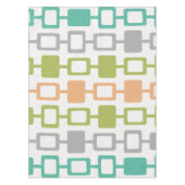 Moderne Square Columns Mitte des Jahrhunderts Tischdecke (Vorderseite)