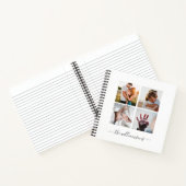 Moderne Square-Familie MehrfachfotoCollage Notizblock (Innenseite)