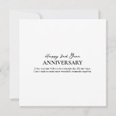 Moderne Square Foto Collage Hochzeit Jahrestag (Rückseite)