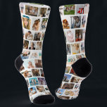 Moderne Square Grid Foto Collage Familie Freunde Socken<br><div class="desc">Rufen Sie alle Socken Liebhaber! Setzen Sie Ihre Socken-Kollektion mit unserem individuellen Foto-Collage-Paar einzigartig um. Unsere Designvorlage wird mit einem quadratischen insta Foto Raster erstellt, sodass es einfach ist, das perfekte personalisierte Paar zu erstellen. Ob es eine Leckerei für sich selbst oder ein nachdenkliches Geschenk für die Lieben ist, diese...</div>