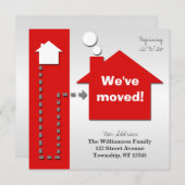 Moderne Square kühne Ankündigungen zur Roten Motiv (Vorne/Hinten)