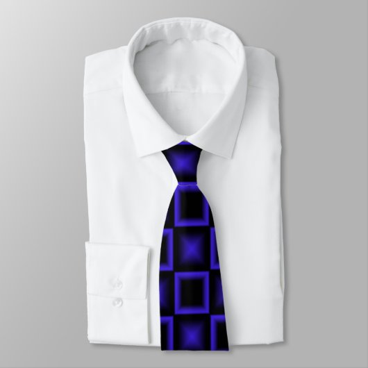 Moderne Square Pattern Neck Tie Krawatte (Gebunden)