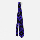 Moderne Square Pattern Neck Tie Krawatte (Rückseite)