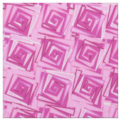 Moderne Square Spirals, Orchid und Violet Stoff (Nahaufnahme)