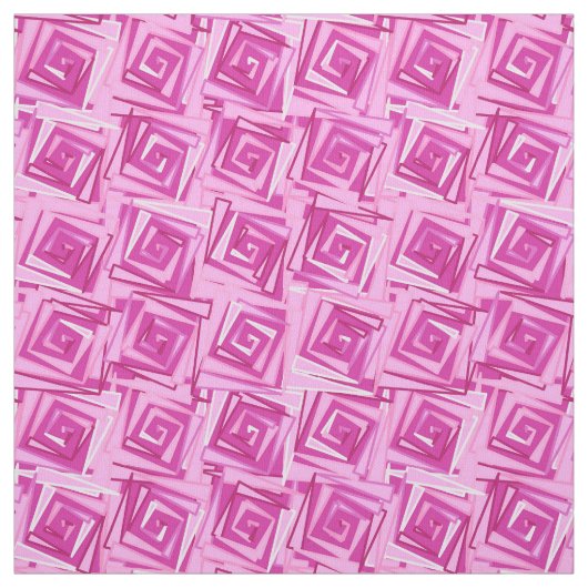 Moderne Square Spirals, Orchid und Violet Stoff (Muster)