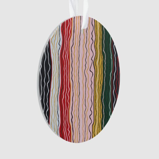 Moderne Squiggles 2 Acrylschmuck Ornament (Vorderseite)