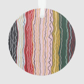 Moderne Squiggles 2 Acrylschmuck Ornament (Rückseite)