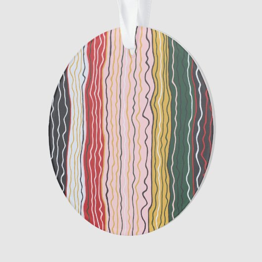 Moderne Squiggles 2 Acrylschmuck Ornament (Vorderseite)