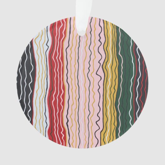 Moderne Squiggles 2 Acrylschmuck Ornament (Vorderseite)