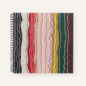 Moderne Squiggles 2 Notebook Notizblock (Vorderseite)