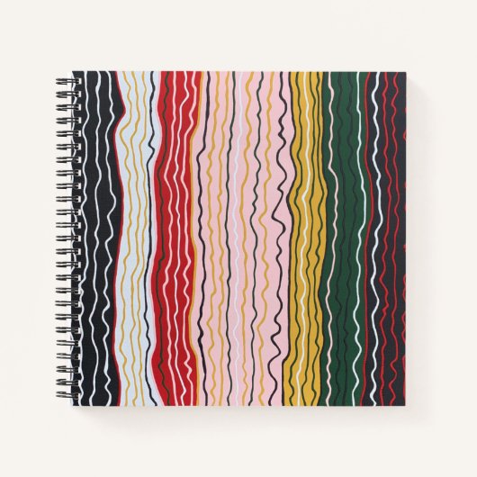 Moderne Squiggles 2 Notebook Notizblock (Vorderseite)