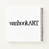 Moderne Squiggles 2 Notebook Notizblock (Rückseite)