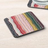 Moderne Squiggles 2 Set mit 6 Untersetzer (Linke Seite)
