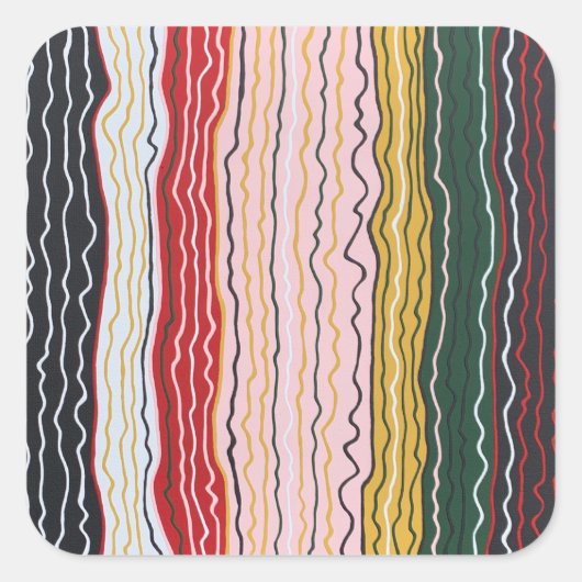 Moderne Squiggles 2 Stickers (Vorderseite)