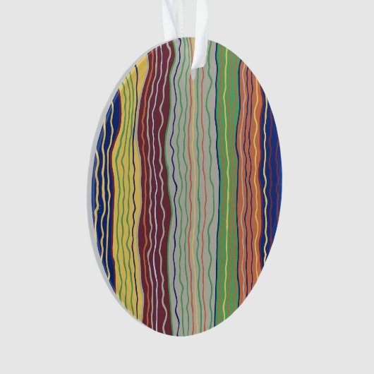 Moderne Squiggles 3 Acrylschmuck Ornament (Vorderseite)