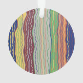 Moderne Squiggles 3 Acrylschmuck Ornament (Rückseite)