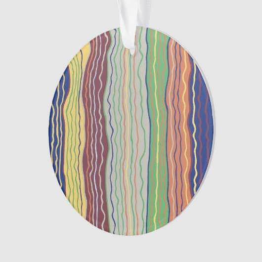 Moderne Squiggles 3 Acrylschmuck Ornament (Vorderseite)