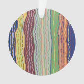 Moderne Squiggles 3 Acrylschmuck Ornament (Vorderseite)