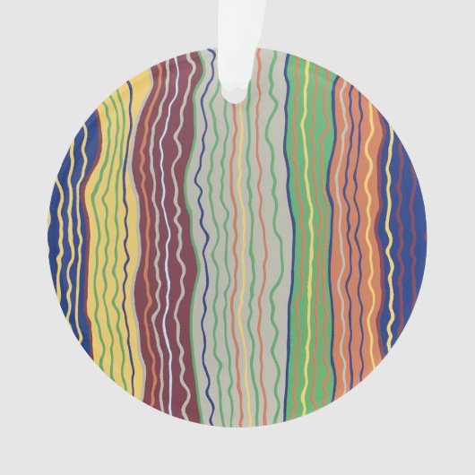 Moderne Squiggles 3 Acrylschmuck Ornament (Vorderseite)