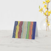 Moderne Squiggles 3 Blank Note Card Karte (Gelbe Blume)