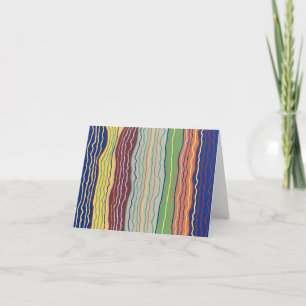 Moderne Squiggles 3 Blank Note Card Karte