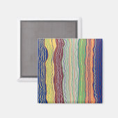 Moderne Squiggles 3 Magnet (Vorderseite/Rückseite)