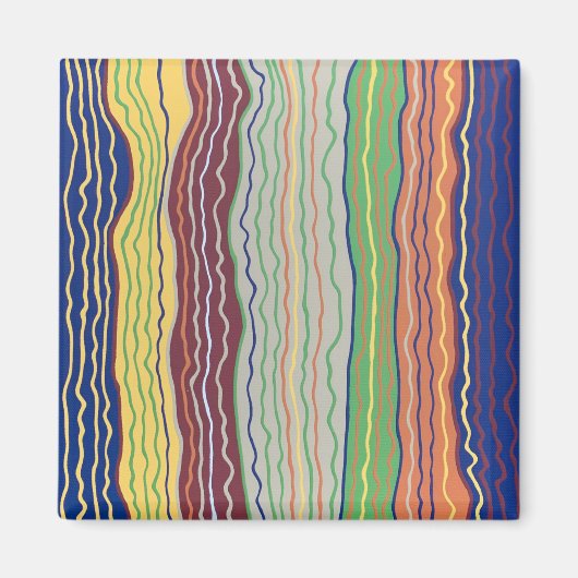 Moderne Squiggles 3 Magnet (Vorne)