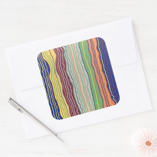 Moderne Squiggles 3 Sticker (Umschlag)
